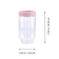 thumbnail image 2 of Raindrops 3Pcs Round Storage Container Plastic Airtight Containers Nordic Pink, 2 of 7
