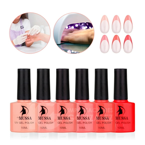 Esmaltes Para Uñas Gama De Gelish Semipermanente Mussa x 6 unidades Uv Gama J Mussa 10 ml