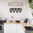 thumbnail image 2 of "The Kitchen Vignette" Vignette 2 Pcs avec Porte-Gobelet 7-Peg par Millwork Engineering, Cadre Taupe, 2 of 4