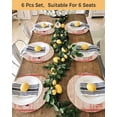 thumbnail image 4 of 13 Inch Round Placemats Set of 4, Christmas Non Slip Heat Insulation PP Table Mats, Xmas Truck Tree Snowflake Red Striped Vintage Washable Place Mats for Kitchen Dining Party Table Decor, 4 of 7
