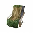 thumbnail image 4 of Green and Brown Soft Flannel Fleece Throw Blanket, Bamboo with Grass Inspirations Summer Ecology Japanese, Cozy Plush for Indoor and Outdoor Use, 50" x 70", Sand Brown Fern Green, by Ambesonne, 4 of 6