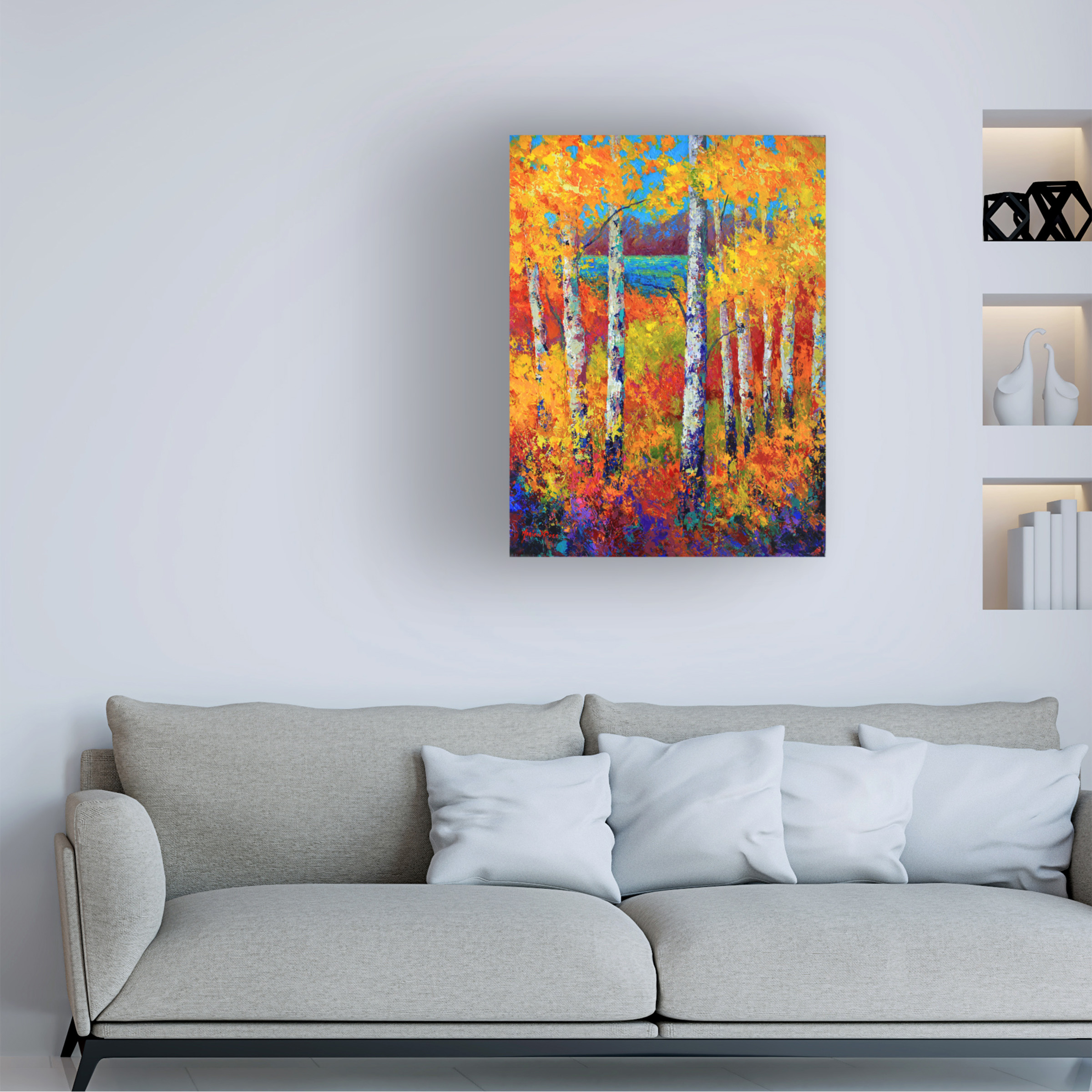 Trademark Fine Art Landscape Canvas Art ' Autumn Patchwork ' by Marion Rose