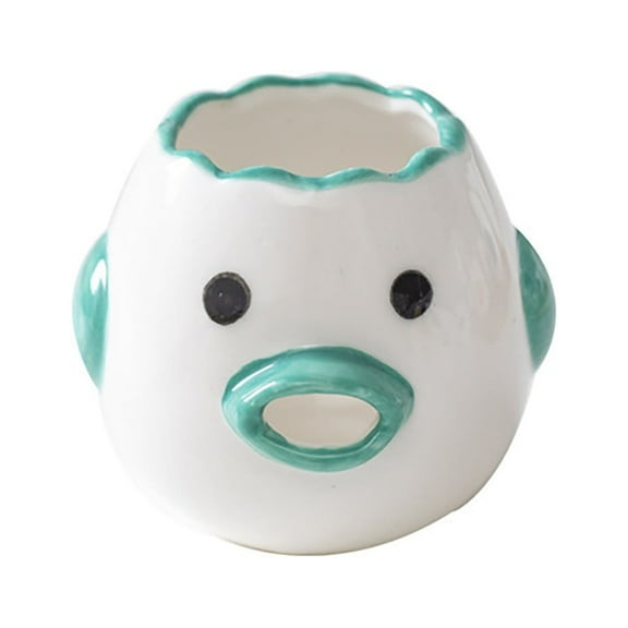 Last Chance Ceramic Egg White Separator Green,Egg Separator Upgrade Egg Yolk White Separator Food Grade Ceramics Egg Sperator Tool for Kitchen Gadget Cooking Tool Egg Strainer Mayonnaise Etc