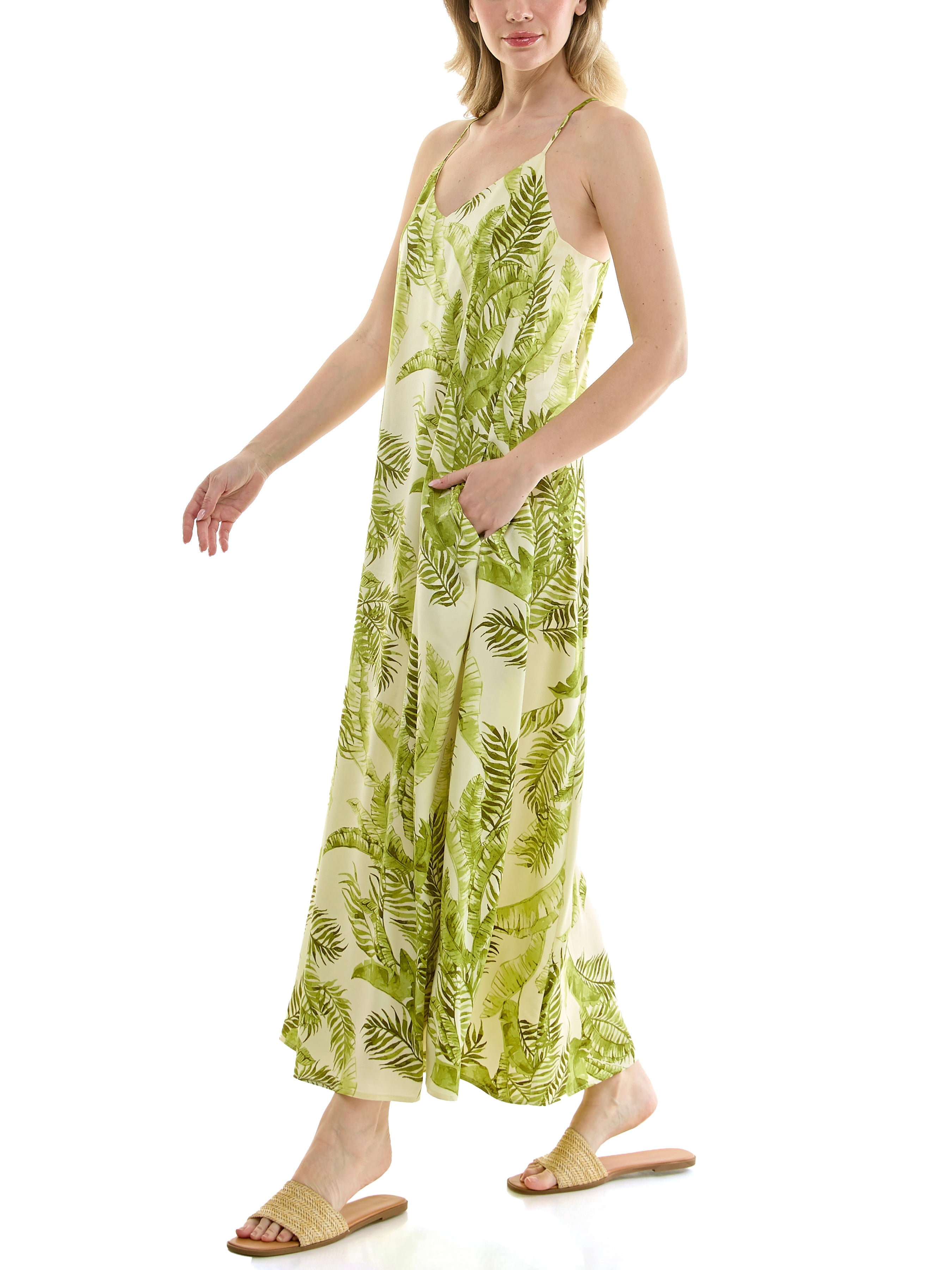 Nicole Miller Women's Maxi Slip Dress With Built In Bra, Sizes S-XL
