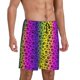 thumbnail image 2 of Balery Animal Paw Rainbow Pantalones cortos de pijama de punto de algodón para hombre con cinturilla y bolsillos-X-Large, 2 of 6