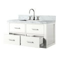thumbnail image 3 of White Bathroom Vanity 36 In. X 22 In., Marble Top & Faucet Included, Soft Close, Solid Wood, Bath In White, Countertop Wood Frame,, 3 of 5