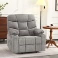 thumbnail image 3 of MCombo Oversized Power Lift Recliner Chair with 27.2'' Extra Wide Seat for Big Elderly People, Fabric (Light Grey, Medium-Wide), 3 of 9