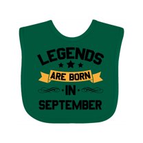 Inktastic Legends Are Born in September Boys or Girls Baby Bib