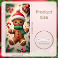 thumbnail image 2 of Snowman Banner Winter Welcome Decoration Christmas Snowflake Polyester Fabric Sign for Holiday Party Indoor Outdoor, 2 of 5