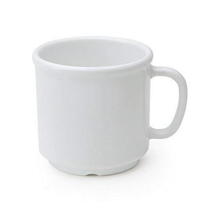 

G.E.T. Heavy-Duty Shatterproof Plastic Coffee Cup / Mug 12 Ounce White (Set of 4)