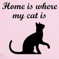 thumbnail image 2 of CafePress - Home Is Where My Cat Is Body Suit - Baby Light Bodysuit, Size Newborn - 24 Months, 2 of 4