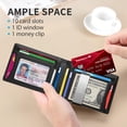 thumbnail image 2 of Billetera RUNBOX Slim con bloqueo RFID, plegable y clip para billetes, 2 of 6
