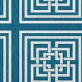 thumbnail image 2 of Simply Daisy 5' x 7' Unreal Teal Greek New Key Rug, 2 of 5