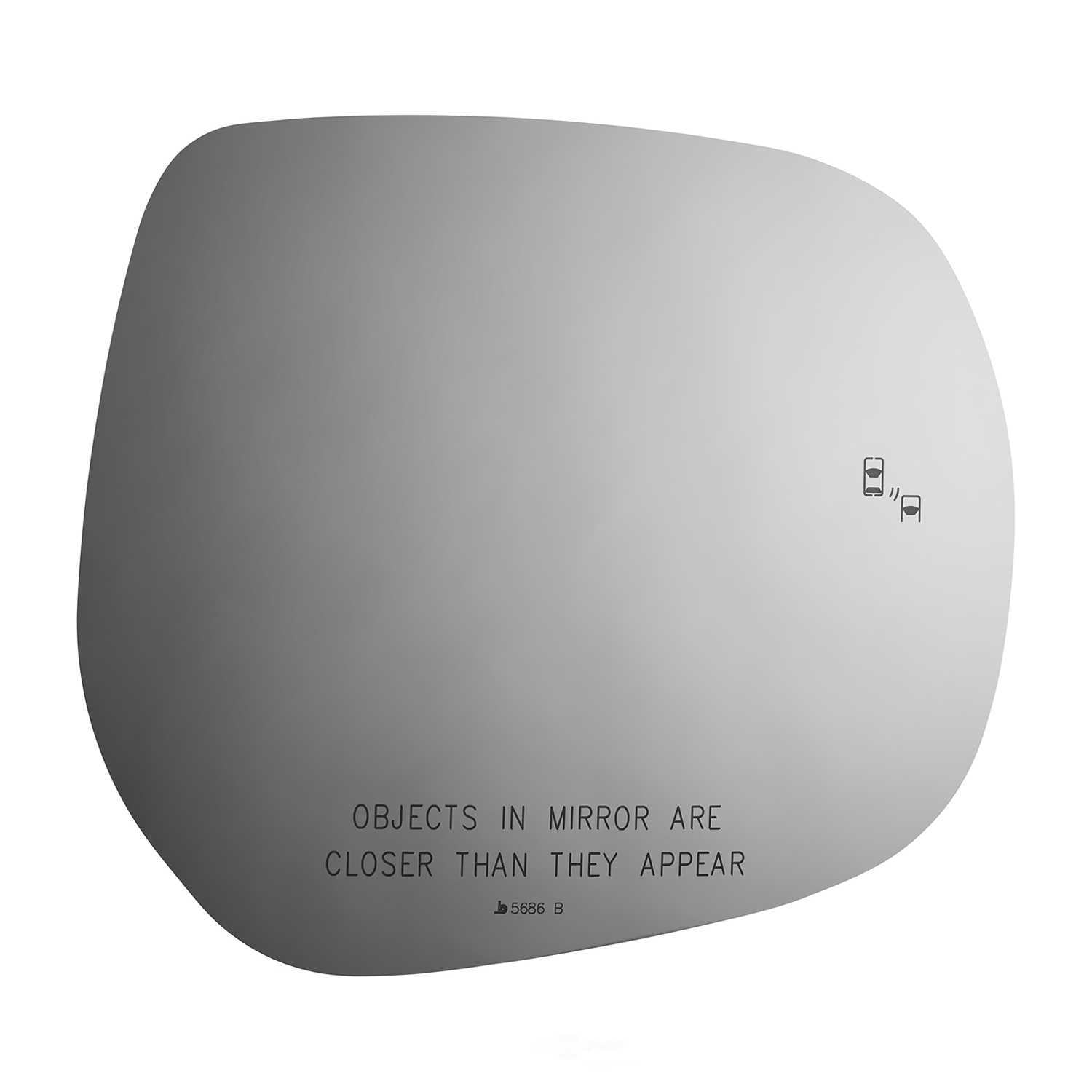 Burco Side View Mirror Replacement Glass - Clear Glass - 5686B