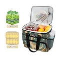 thumbnail image 2 of FORMRS Insulated Cooler Bag 24 Cans Capacity Soft Leakproof Lunch Box with Side Pockets, Dinosaur with Stars, 2 of 7
