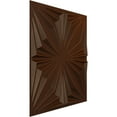 thumbnail image 2 of Ekena Millwork 19 5/8"W x 19 5/8"H Asher EnduraWall Decorative 3D Wall Panel, Universal Aged Metallic Rust (12-Pack for 32.04 Sq. Ft.), 2 of 5