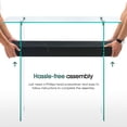 thumbnail image 2 of Ivinta Narrow Glass Console Table with Storage, Entryway Table with Black Shelves for living room, 2 of 5