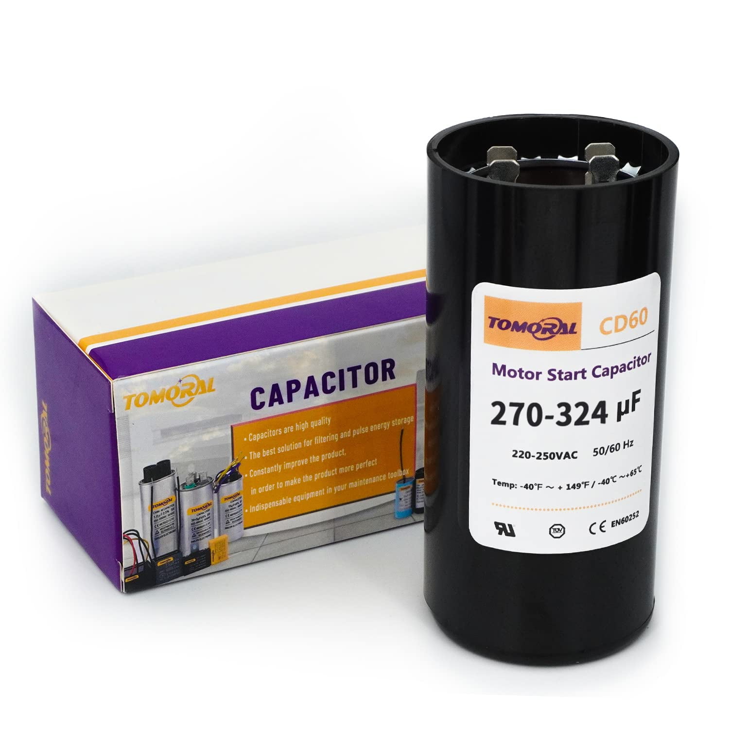 Motor Start Capacitor 270324 uf/MFD Compatible with 110VAC250VAC
