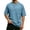 Light Blue, variant on Mens T-Shirts Short Sleeve 3 Button Top Casual Waffle Knit T Shirts Summer Beach Crew Neck Lightweight Pullover Light Blue XXL