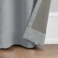 thumbnail image 6 of (3 pack) Eclipse Corte Solid Blackout Curtains, Set of 2, 63 Inch Long Blackout Curtains, 37" W x 63" L, Silver, 6 of 11