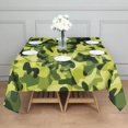 thumbnail image 5 of Camouflage Square Tablecloth 42x42in(107x107cm) – Waterproof Polyester Printed Table Cover, Wrinkle Resistant & Washable for Kitchen Dining Picnic Party Decor, 5 of 6