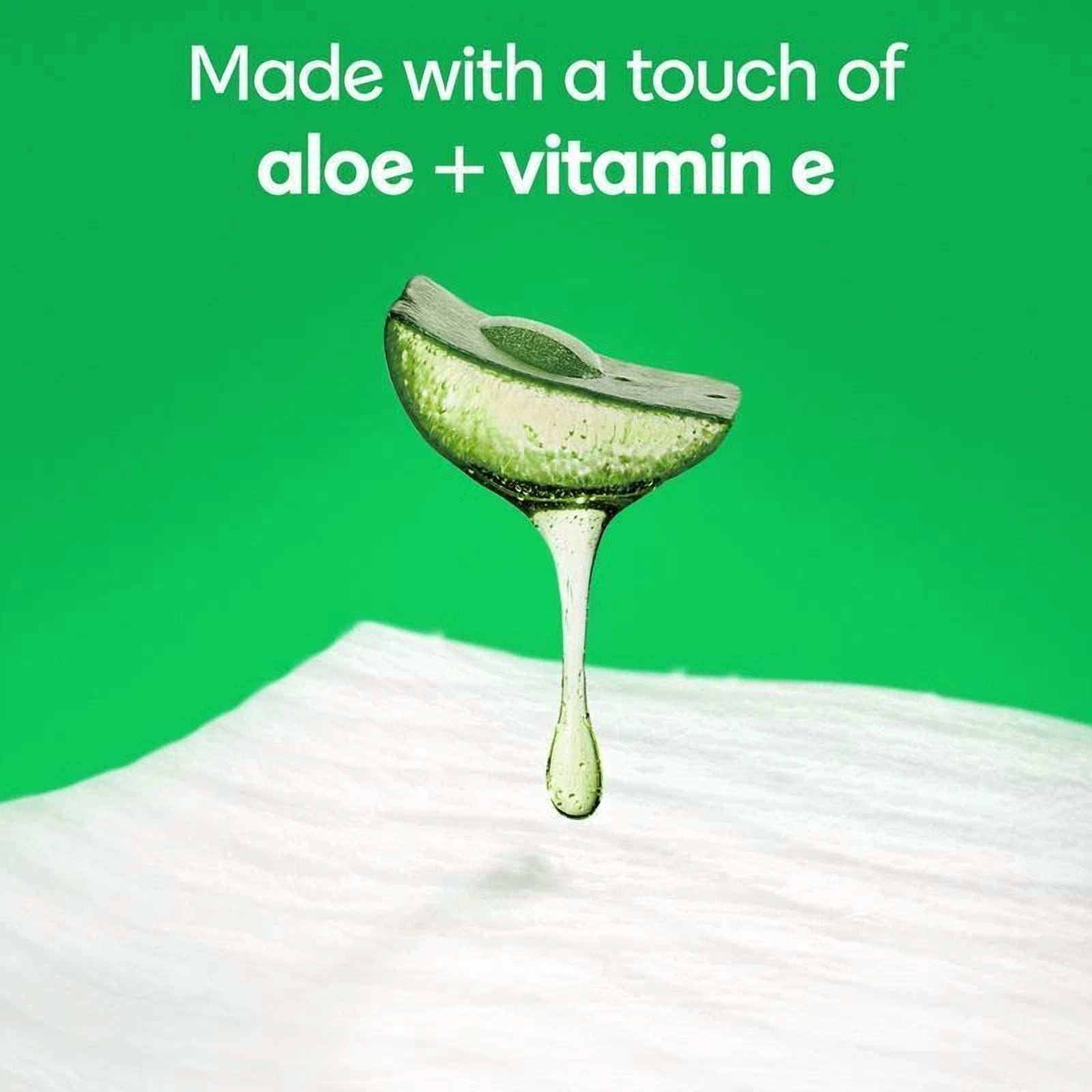 BUTTERFLY- Flushable Wet Wipes Aloe Vitamin E Sensitive Skin Care 4 Pack 168 Wipes New