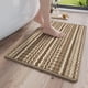 thumbnail image 4 of Alfombra De Lino Alfombra de baño antideslizante marrón de 40 x 60 cm, absorbente, para dormitorio o entrada (1 unidad) JASKFLY, 4 of 7