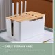 thumbnail image 3 of EeaseMX Caja de almacenamiento para enrutador, contenedor duradero para enrutador, caja organizadora de cables, caja de enchufe para enrutador, 3 of 8