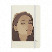 Sketchy Portrait Simple Comely Notebook Official Fabric Hard Cover Classic Journal Diary