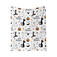 thumbnail image 2 of Halloween Fleece Blanket 51x39in Soft Flannel Throw for Couch Bed, Plush Cozy Blanket with Halloween Print, Lightweight Warm Decorations Gift by OVFUIZ, 2 of 9