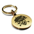 thumbnail image 1 of Stainless Steel Pirate Warrior Champion Round Medallion Keychain Circle Ring, 1 of 2