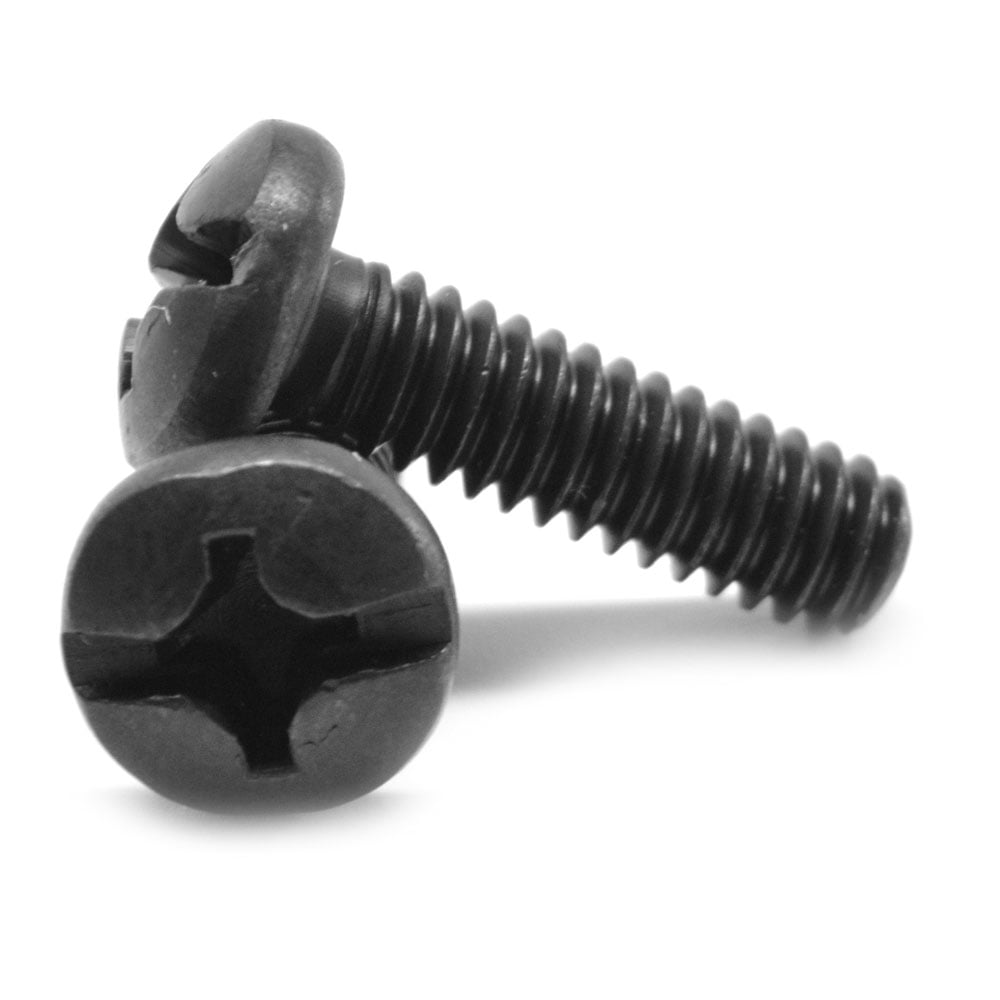 Black Oxide Slotted Machine Screws