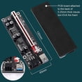 thumbnail image 3 of Amdohai 009SPLUS PCI-E Riser Card 1X-16X Extension Cable with 8 Solid Capacitors 6pin Graphics Extension ETH Mining Powered Riser Adapter with LED Display, 3 of 7
