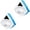 2PCS, variant on Xlulu 1-2PCS Magnetic Window Cleaner, P3‑8mm Double Sided Triangle Shape Glass Wiper Washing Brush Tool Glass Cleaner Window Cleaning Squeegee Kit for Outdoor