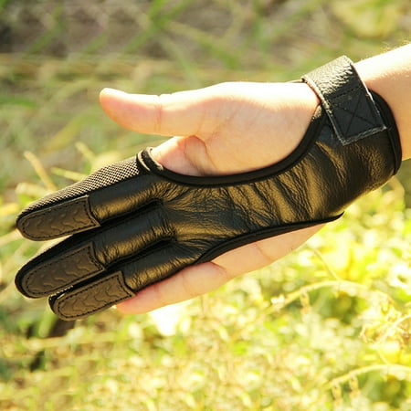 

Archer 1Pc 3 Fingers High Elastic Hand Guard Protective Archery Bow Shooting Glove