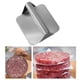 thumbnail image 5 of Prensa para hamburguesas de material acero inoxidable, 5,5 pulgadas, trituradora de hamburguesas cuadrada, prensa para parrilla y tocino para bistecs,, 5 of 8