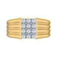 thumbnail image 3 of 0.40 Carat Men's Diamond Wedding Band Ring in 14K Yellow Gold (Ring Size 13.5) (SI1-SI2 Clarity), 3 of 5