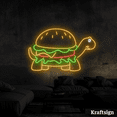 thumbnail image 4 of Craftnamesign Dinosaur Burger Neon Sign, Burger Shop Decor, Fast Food Sign, 4 of 4