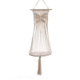 thumbnail image 2 of Macrame Gato Hamaca Longitud 45in Decorativo Beige Tejido a mano Borla Regalos Algodón Cuerda Cesta Nido Gato Jaula para pared Interior Jardín al aire Colco Hamaca para gatos, 2 of 8
