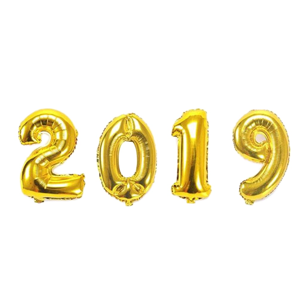 Cheers 2019 Mylar Balloon Letters Celebrate Happy New Year Party Decorations 3Cats Party Supplies