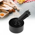 thumbnail image 4 of Juego de 2 utensilios para hornear de bricolaje, cuchara medidora de plástico, taza y báscula, accesorio de cocina negro, 4 of 15