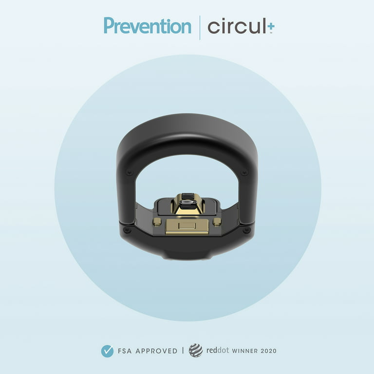 circul+ Smart Ring by Prevention© Monitors Blood Oxygen, Sleep, Heart Rate,  Skin Temperature and Activity. Patented Ring Technology Designed for