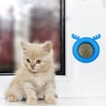 thumbnail image 4 of Bolas de hierba gatera juguete de plástico para gatos forma de cabeza de perro reemplazable suministros para mascotas azul 20 piezas, 4 of 4