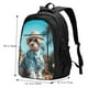 thumbnail image 5 of Easygdp Stylish Dog in Denim Outfit Mochila para Laptop de Viaje con Puerto USB, Mochila para Laptop con Puerto de Carga USB para Mujeres y Hombres, 5 of 7