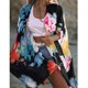 thumbnail image 5 of Cárdigan Para Mujer Con Estampado Floral de Gasa Para Playa, Chal Tipo Kimono, Manga 3/4, Suelto Odeerbi ODB128100, 5 of 9