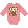 thumbnail image 3 of Inktastic Monkey Thinking Boys or Girls Long Sleeve Baby Bodysuit, 3 of 5