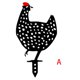 thumbnail image 5 of Adornos de pollo hueco acrílico para patio trasero estacas para césped decoración artística para patio (A) Sywqhk Libre de BPA, 5 of 6
