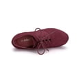 thumbnail image 4 of BLISSFUL STEP Women's Platform Block Heel Lace Up Booties Burgundy 9, 4 of 8