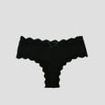 thumbnail image 2 of Curenmufel Culottes pour Femmes Bikini Sans Coutures Culottes Hipster Sans Coutures pour Femmes Douces Invisibles Sans Démarcation Culottes Extensibles Invisibles (Noir, TG), 2 of 3