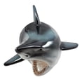 thumbnail image 2 of Ebros Great White Shark Trophy Wall Decor Sculptural Hanging Plaque 12"Tall Taxidermy Art Decor Sculpture Ocean Apex Predator Shark Wall Bust Plaque, 2 of 5